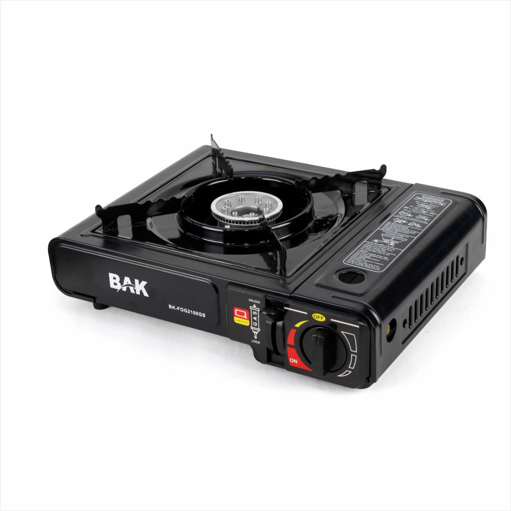 Fogareiro a Gás Camping BAK FOG2100GS 1 Boca com Maleta