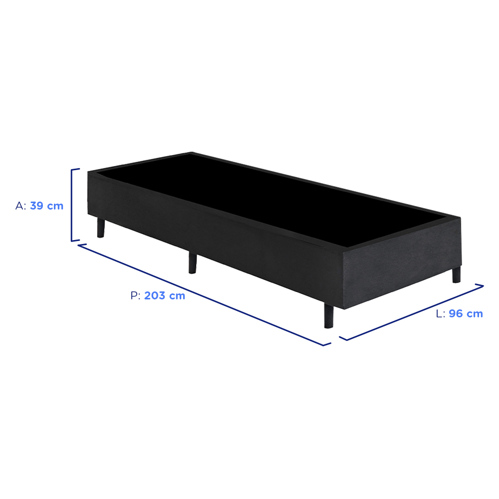 Base Cama Box Gazin Somie Suede Liso 96x203