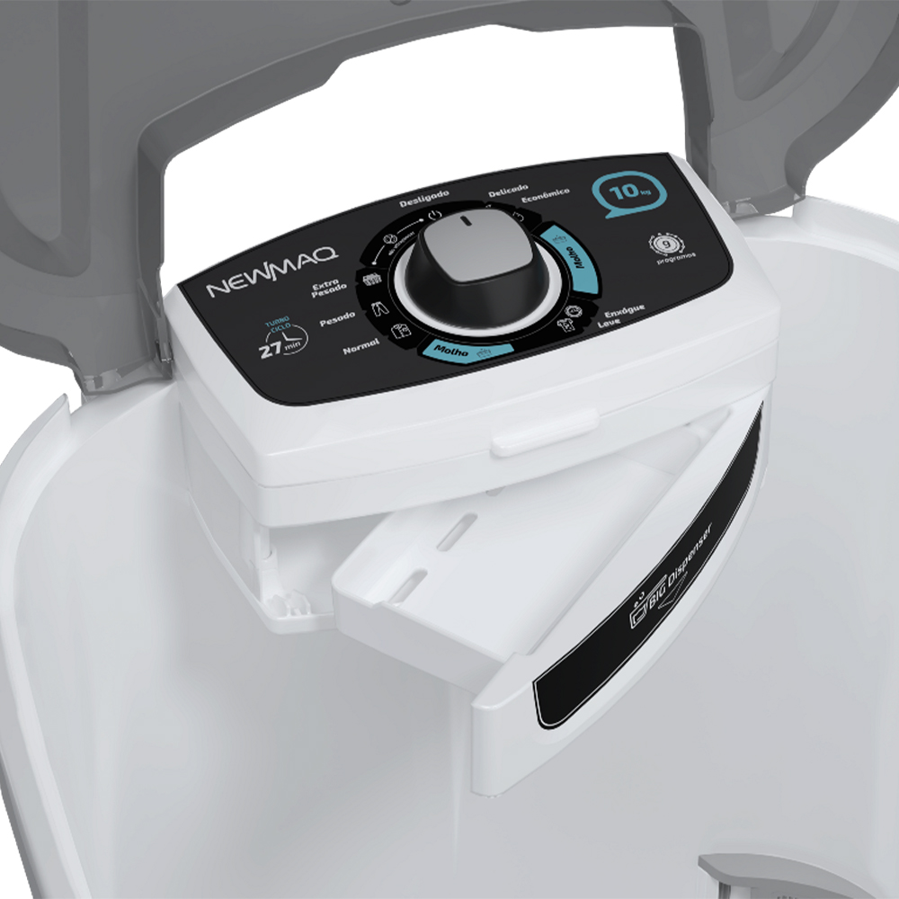 Tanquinho Newmaq 10kg Semiautomático com Big Dispenser