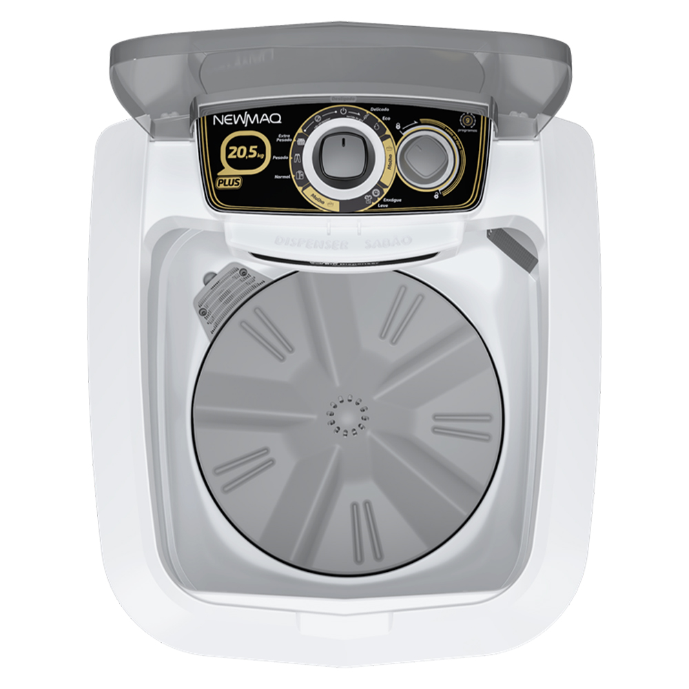 Tanquinho Newmaq Plus 20kg Semiautomático com Big Dispenser