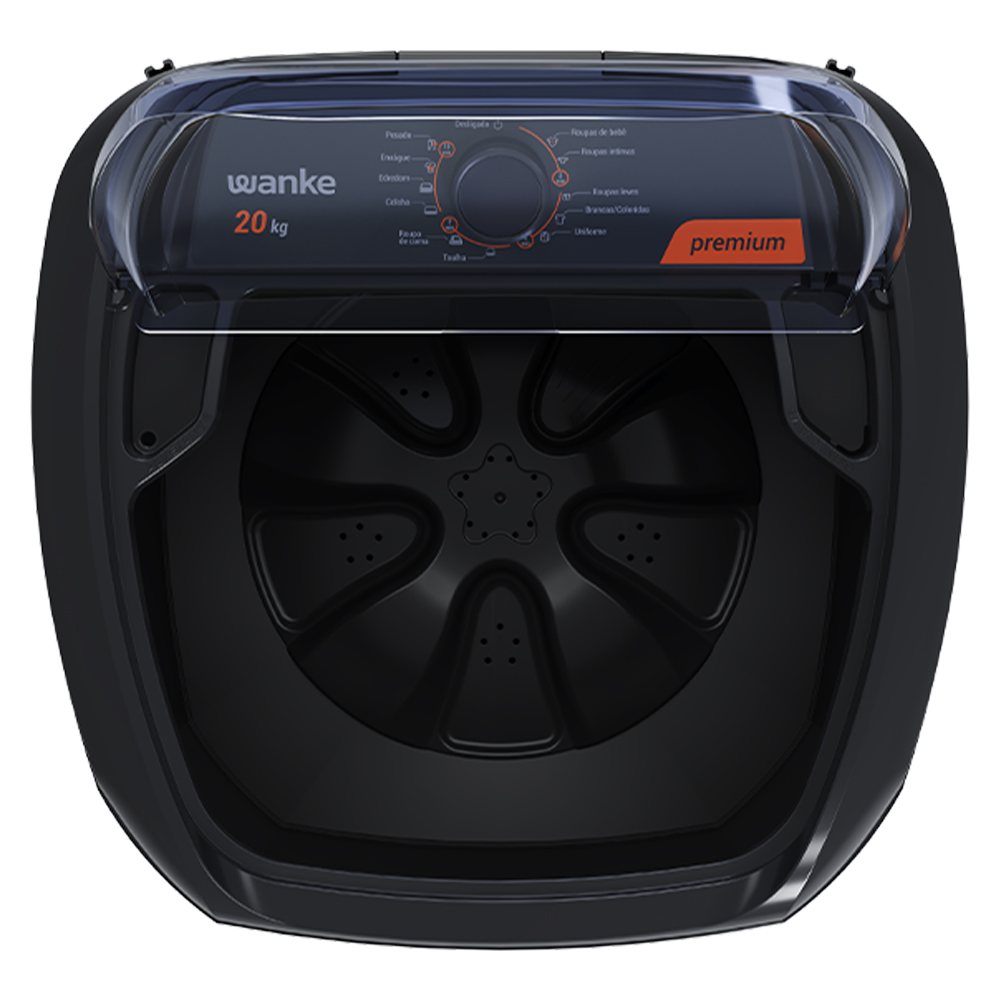 Tanquinho Wanke Premium 20kg Semiautomático 10 programas LWBE201T3