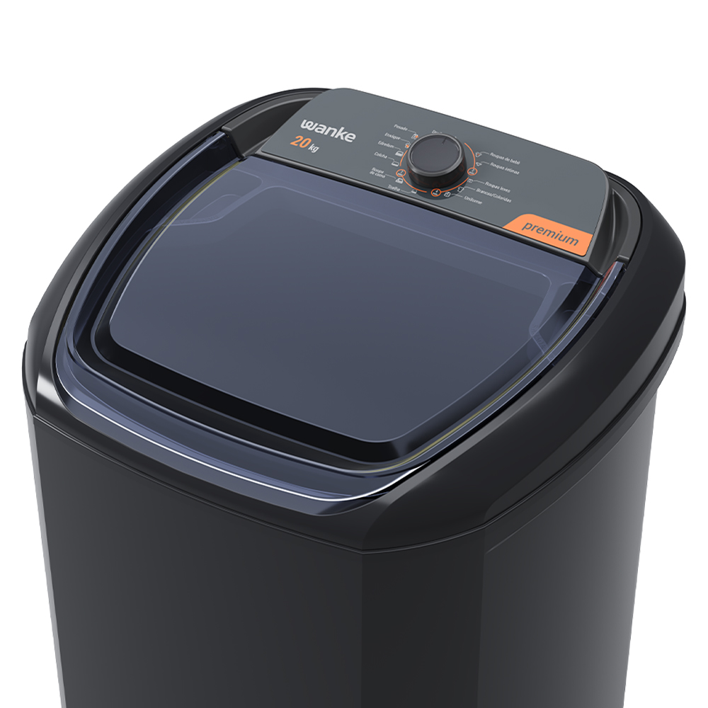 Tanquinho Wanke Premium 20kg Semiautomático 10 programas LWBE201T3