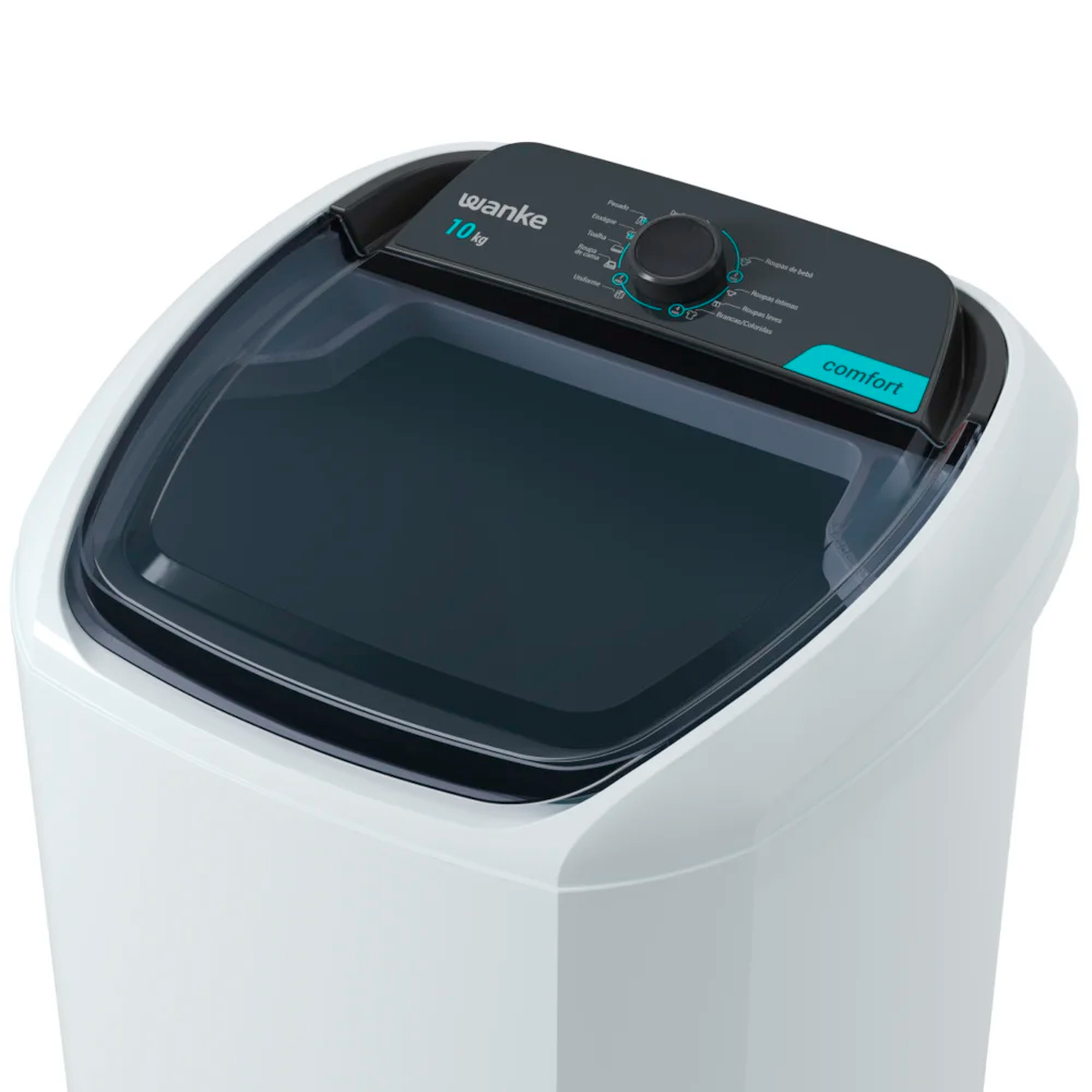 Tanquinho Wanke Comfort 10kg Semiautomático 8 Programas LWBE100T3