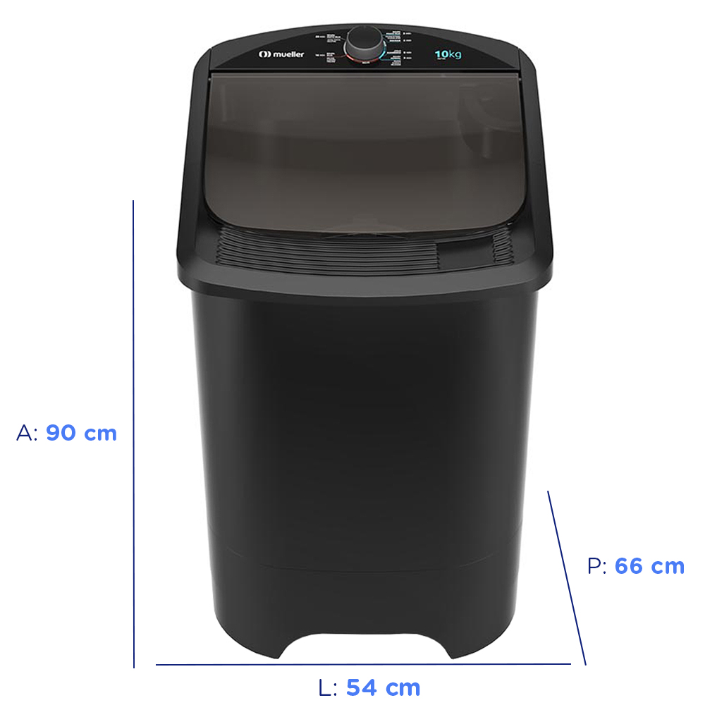 Tanquinho Mueller 10kg Lavagem por Turbilhonamento MLT10C