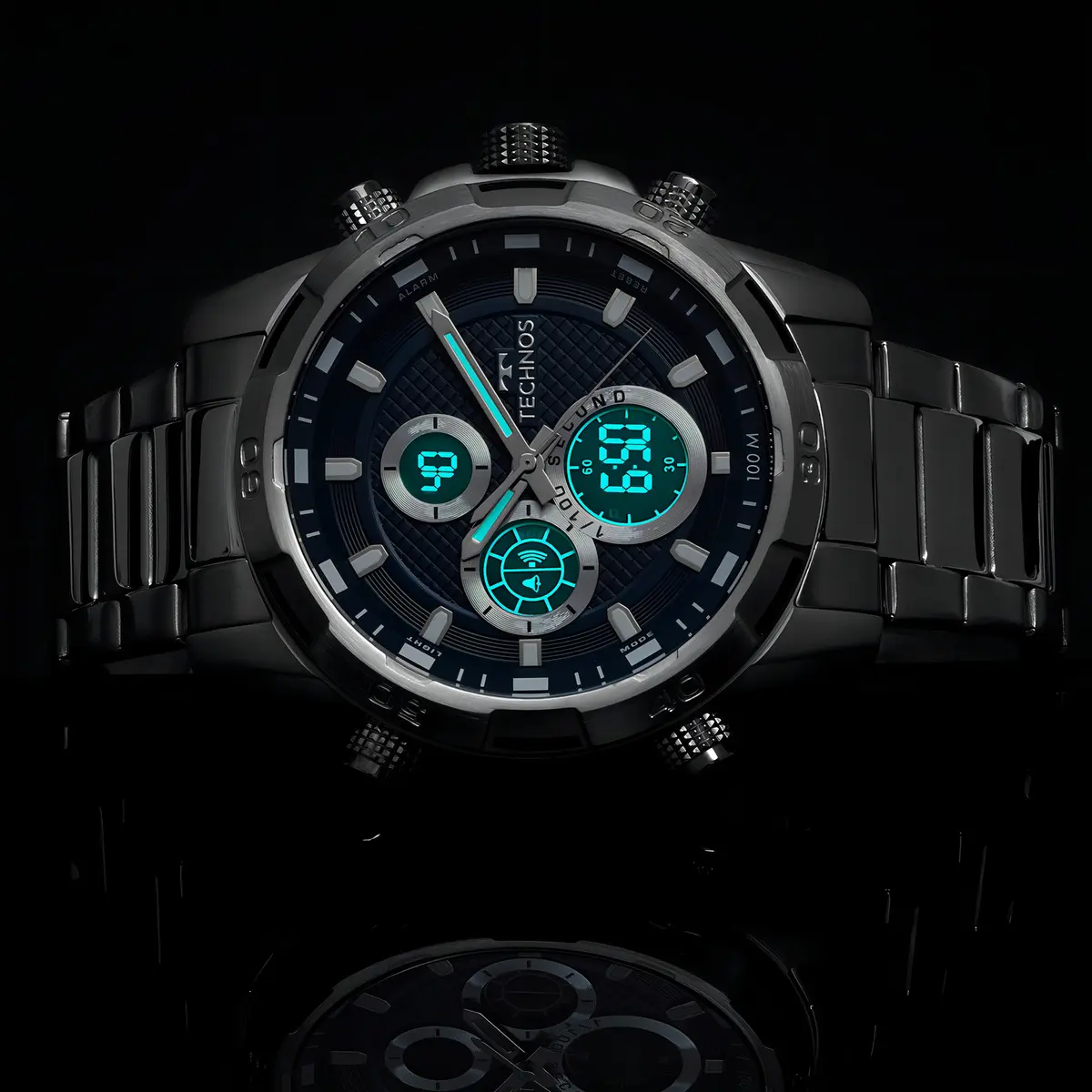 Relógio Technos Masculino Ts Digiana Prata - Bj4060aa/1a