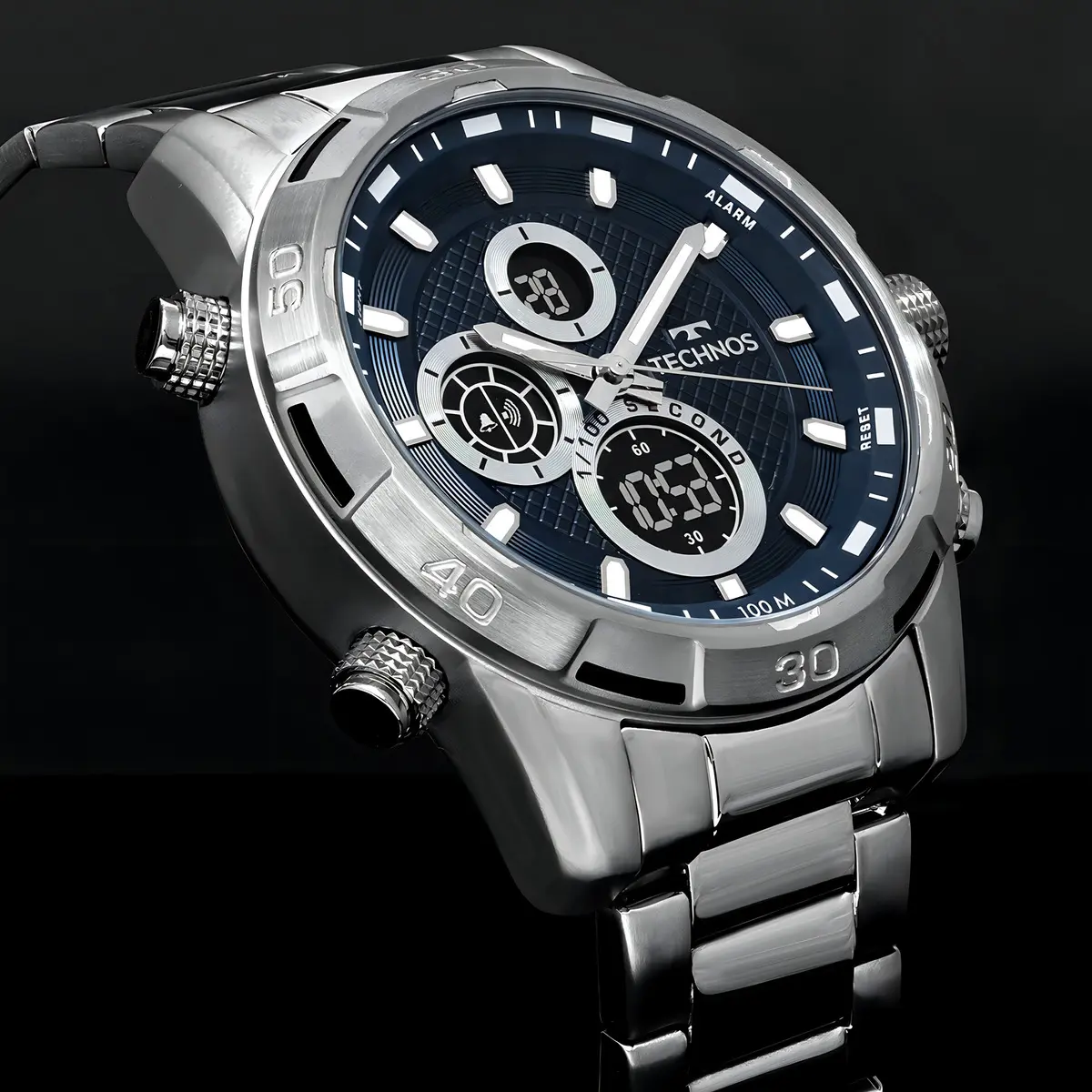 Relógio Technos Masculino Ts Digiana Prata - Bj4060aa/1a