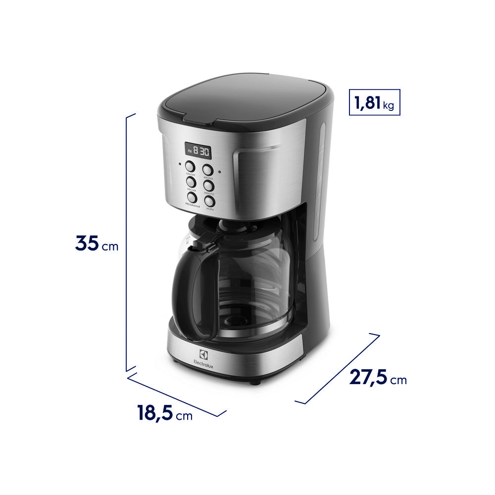 Cafeteira Elétrica Electrolux Programável Experience 38 Xícaras ECM30