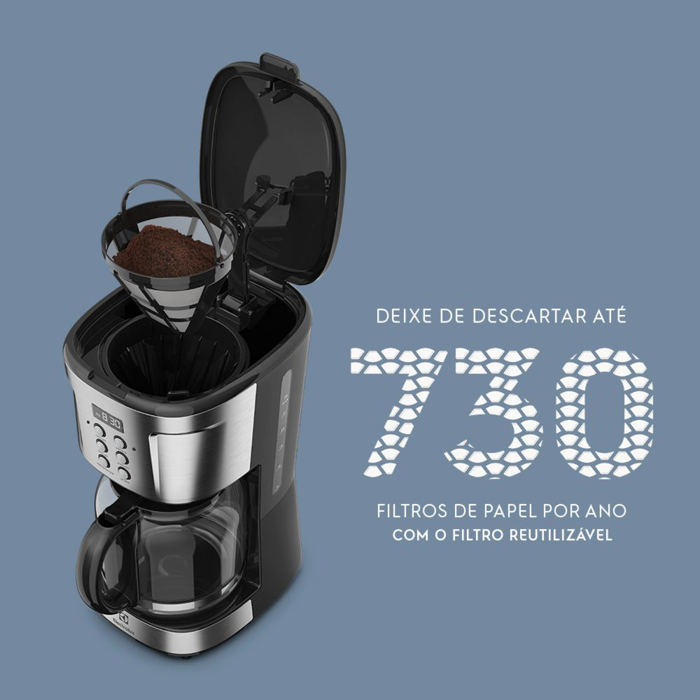 Cafeteira Elétrica Electrolux Programável Experience 38 Xícaras ECM30