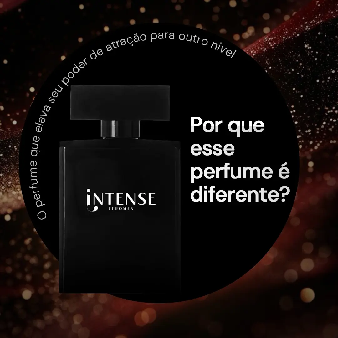 Perfume Masculino INTENSE Feromen 50ml Amadeirado Aromático Spray