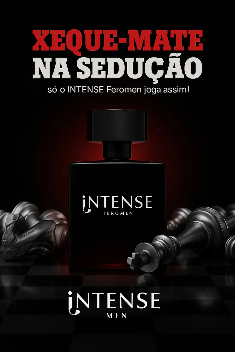 Perfume Masculino INTENSE Feromen 50ml Amadeirado Aromático Spray
