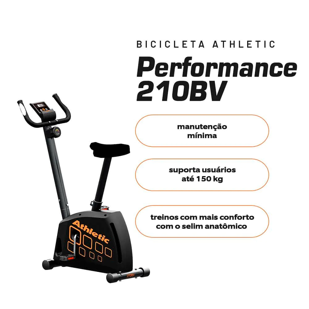 Bicicleta Ergométrica 11 Funções Athletic Performance 210BV