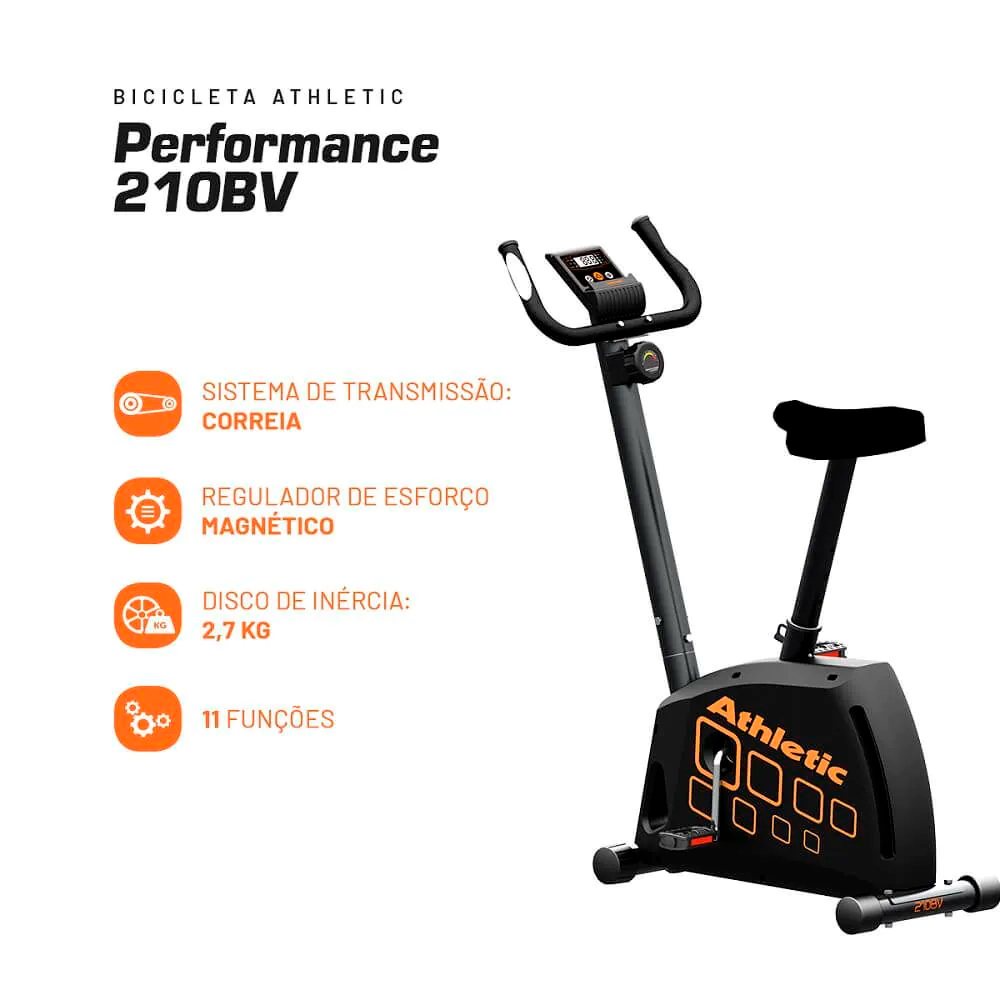 Bicicleta Ergométrica 11 Funções Athletic Performance 210BV