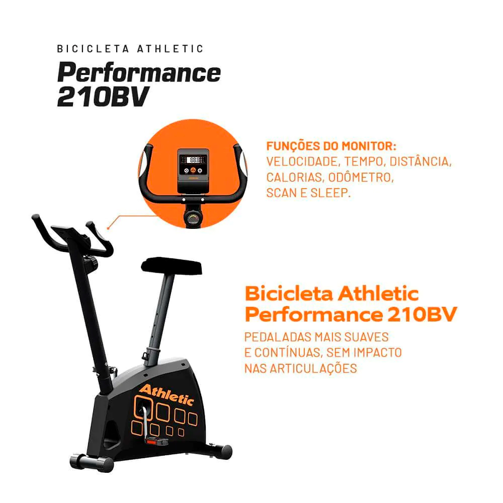 Bicicleta Ergométrica 11 Funções Athletic Performance 210BV