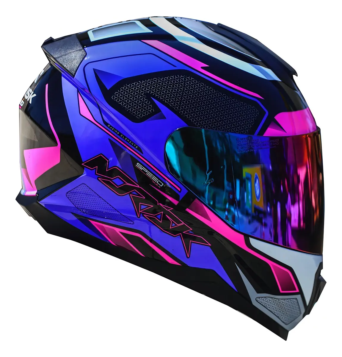 Capacete Norisk Razor SpeedMax Roxo Com Rosa