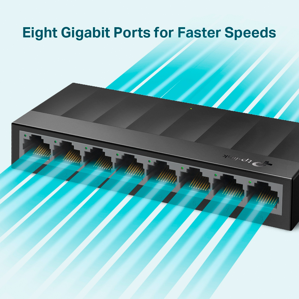 Switch TP-Link  LS1008G 8 Portas Gigabit 1000Mbps