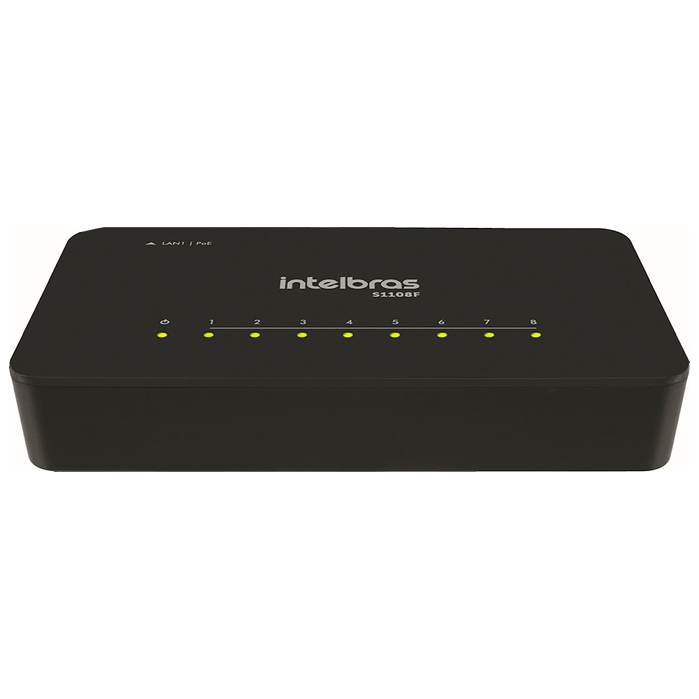 Switch Intelbras S1108F 10/1000Mbps 8 Portas 4760117