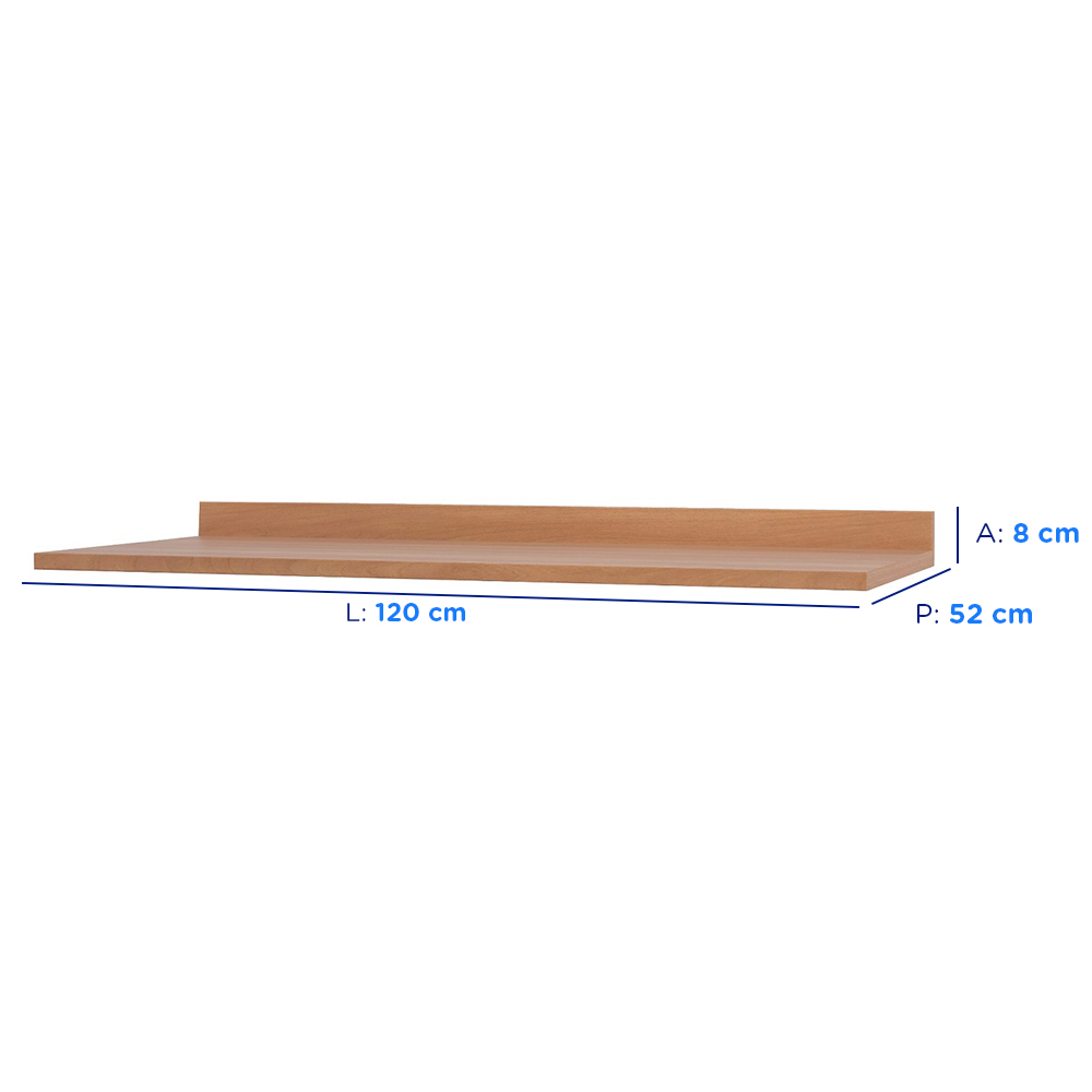 Tampo para Balcão 120cm Macadamia Telasul