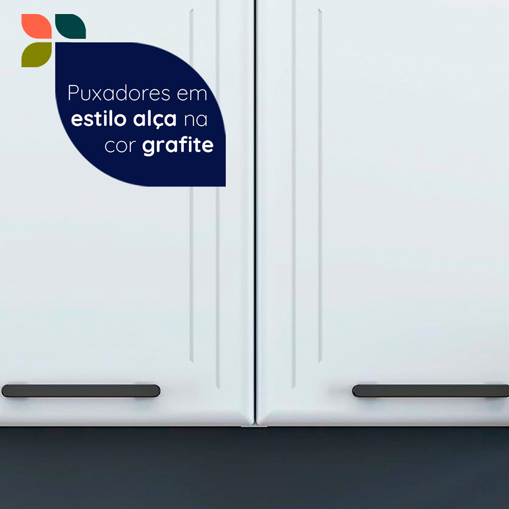 Armário Aéreo 120cm 3 Portas Aço Liz Telasul