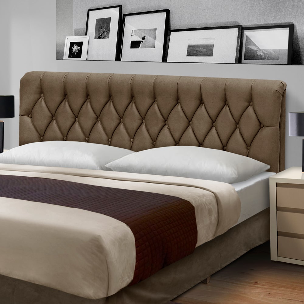 Cabeceira King 195cm Estofada Istambul Dobuê