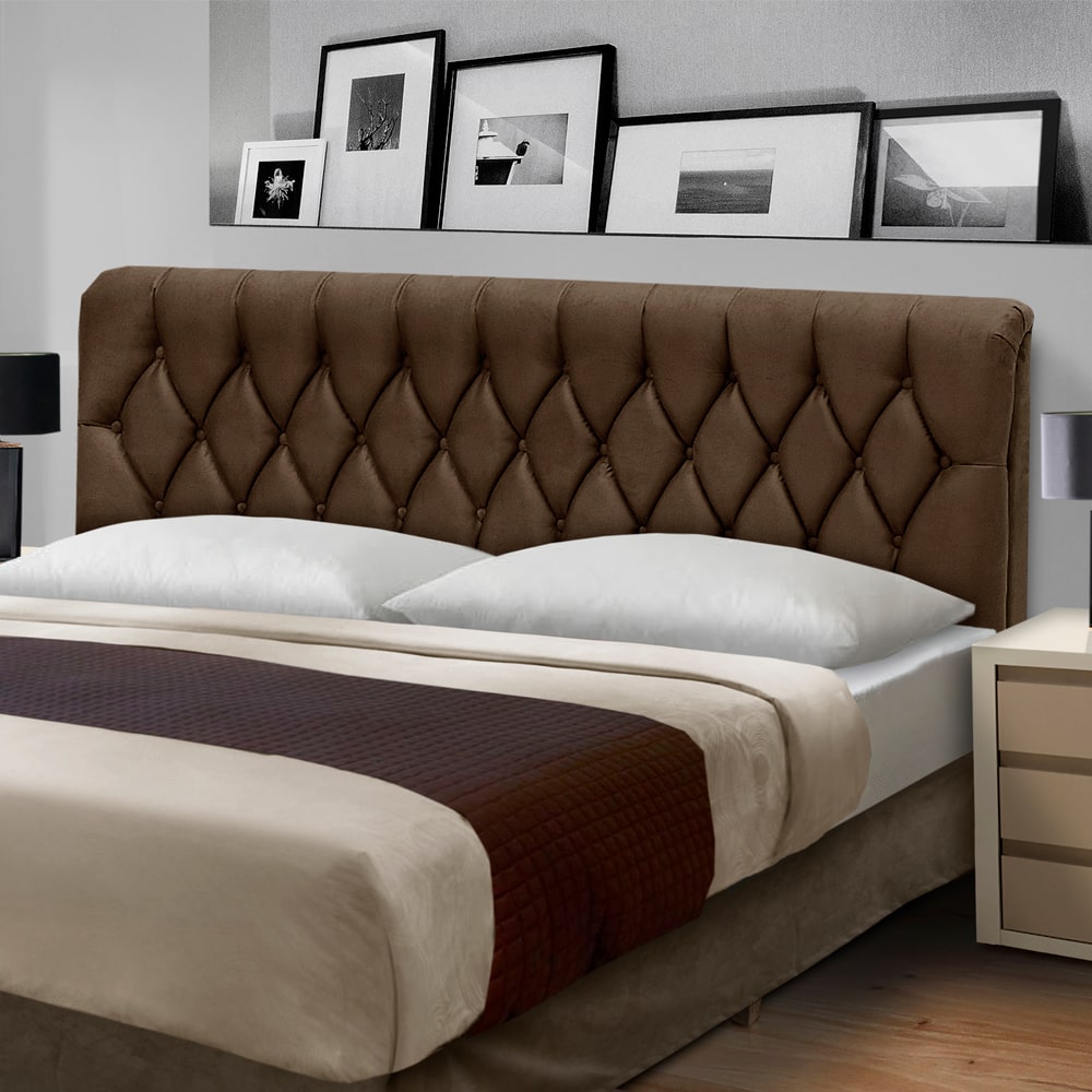 Cabeceira King 195cm Estofada Istambul Dobuê