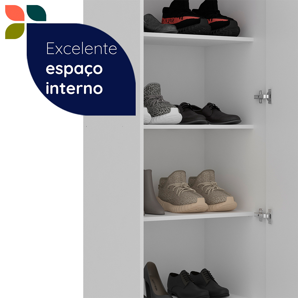 Sapateira 1 Porta com Espelho Versa Home Telasul