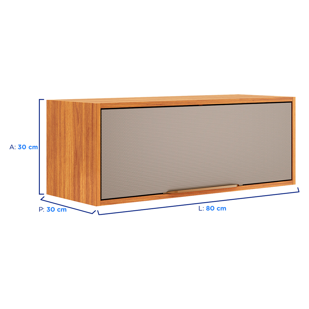 Armário Aéreo 80cm 1 Porta Plena Demóbile