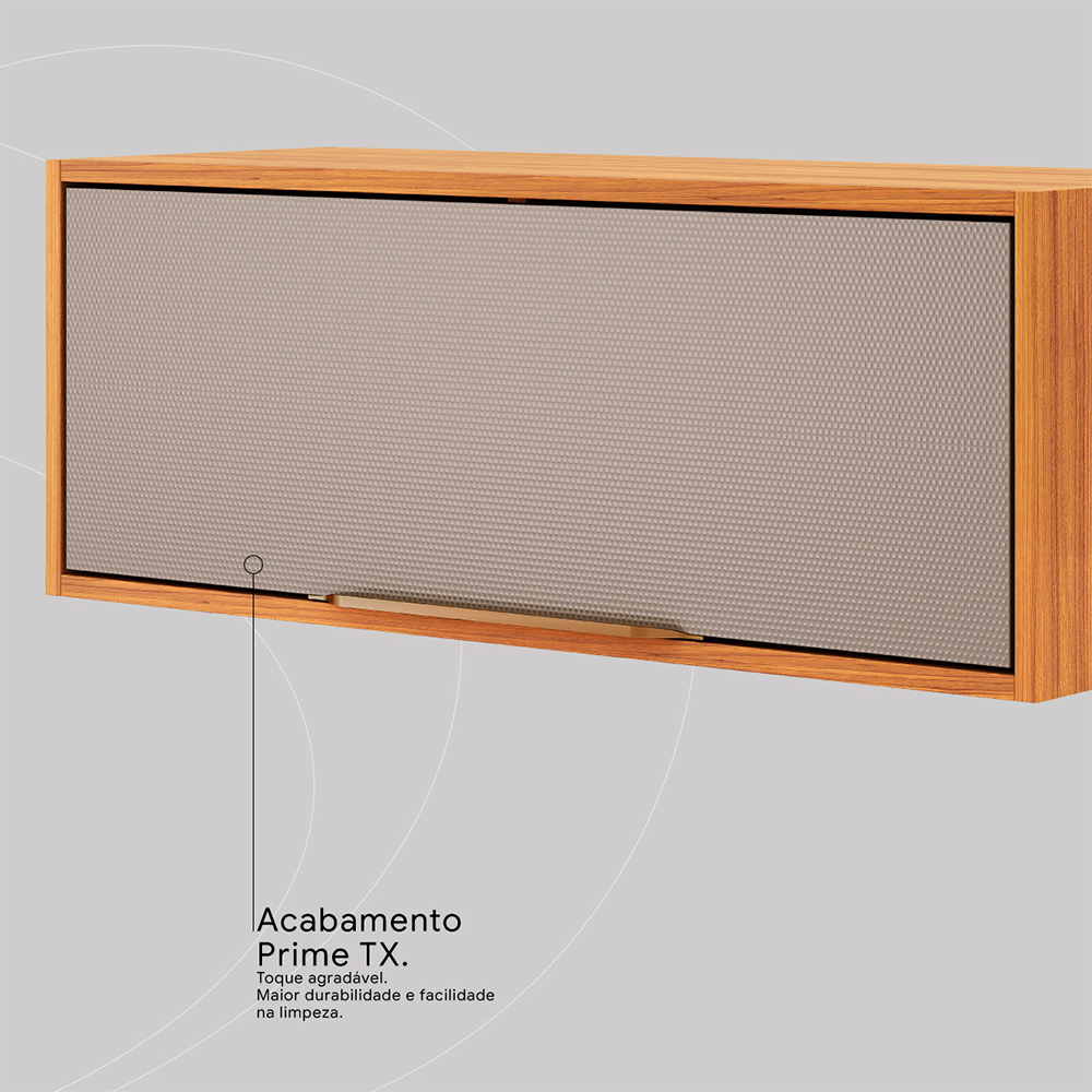 Armário Aéreo 80cm 1 Porta Plena Demóbile