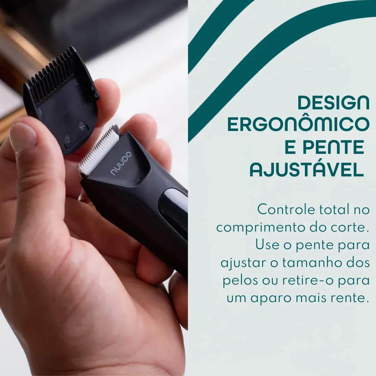 Aparador De Pelos Elétrico Íntimo Masculino + Estojo - Nuudo