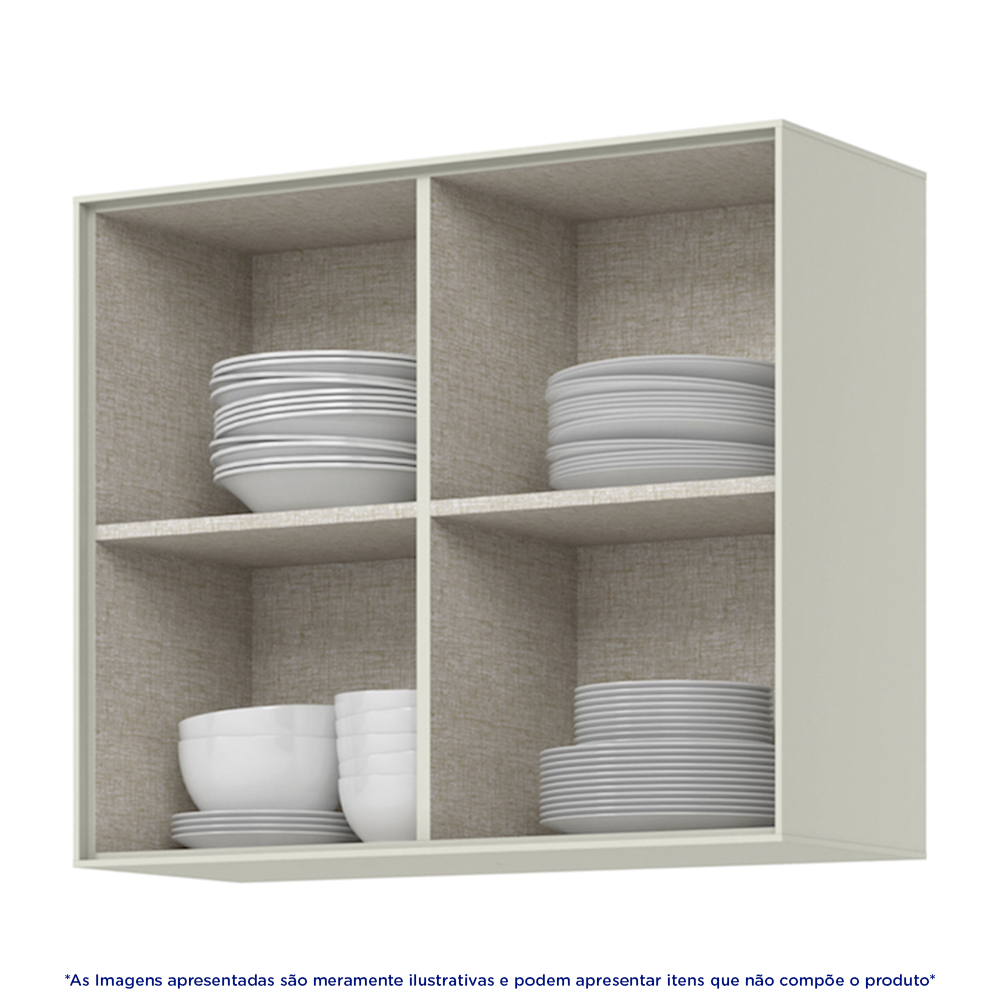 Armário Aéreo 2 Portas MDF Firenze Henn