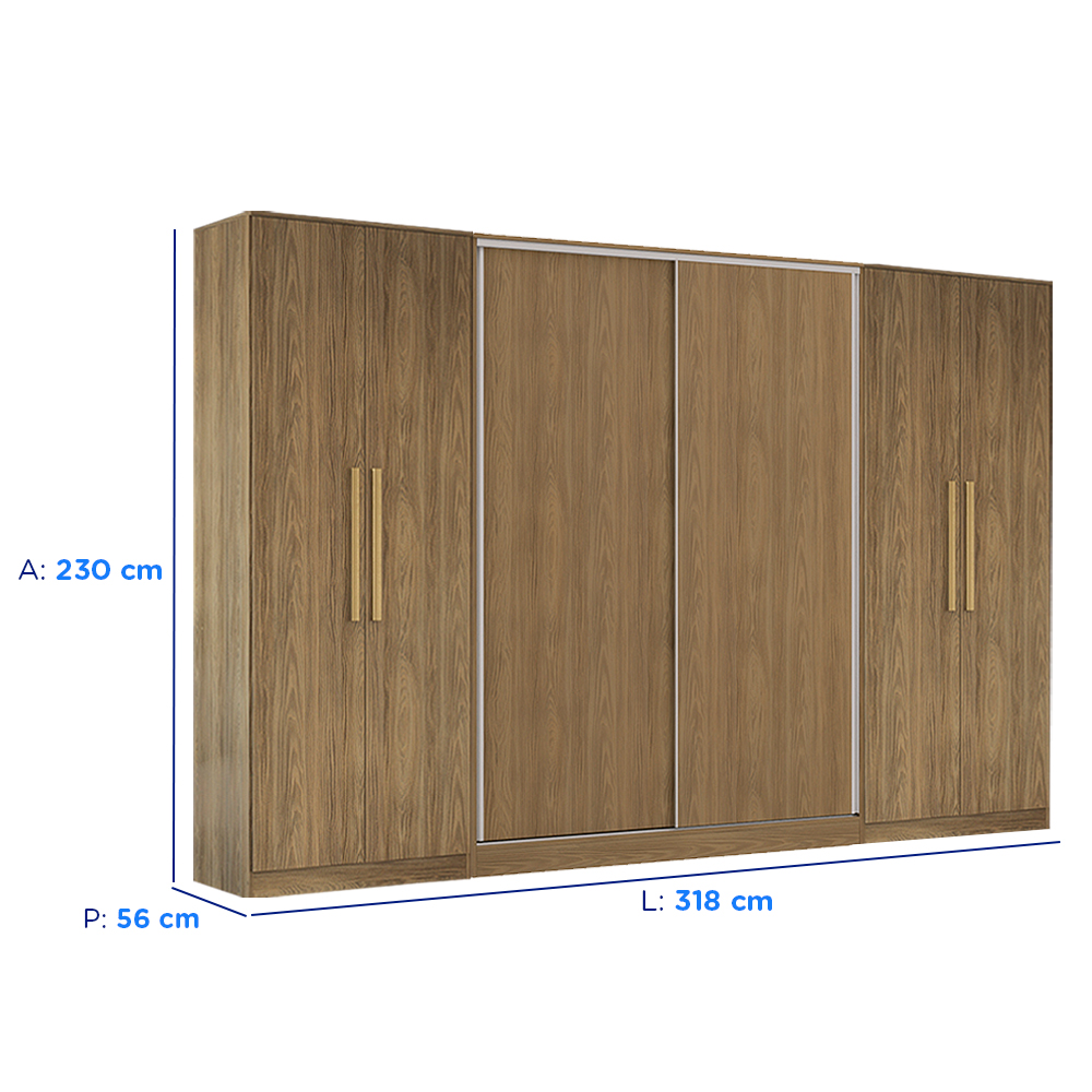 Roupeiro Modulado Kappesberg Ágata 3 Peças