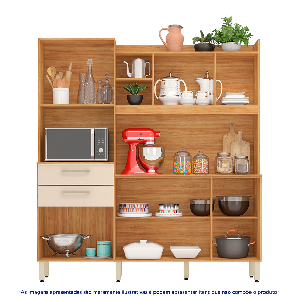 Cozinha Compacta 6 Portas 2 Gavetas Select Demobile