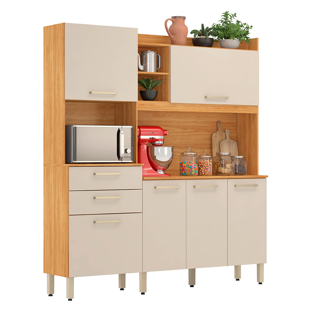 Cozinha Compacta 6 Portas 2 Gavetas Select Demobile