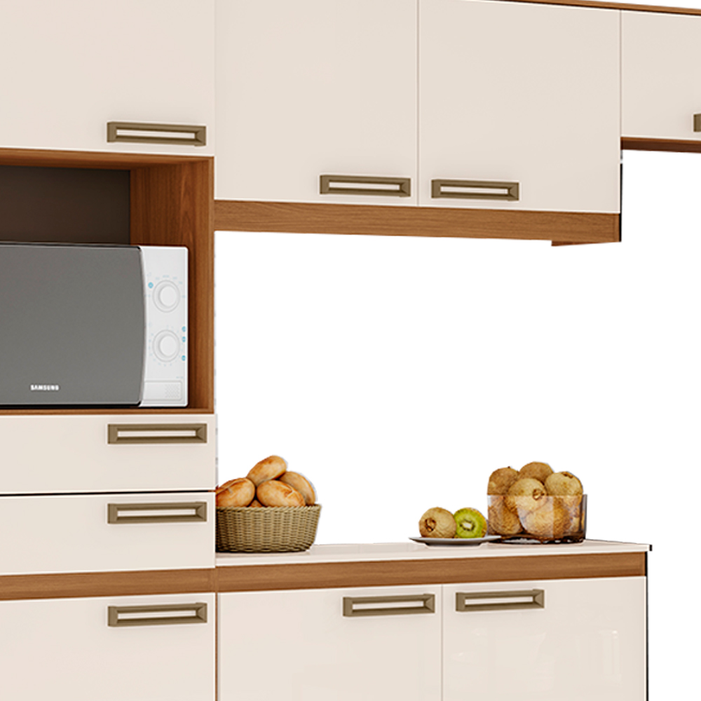 Cozinha Compacta 7 Portas 2 Gavetas B107 Briz