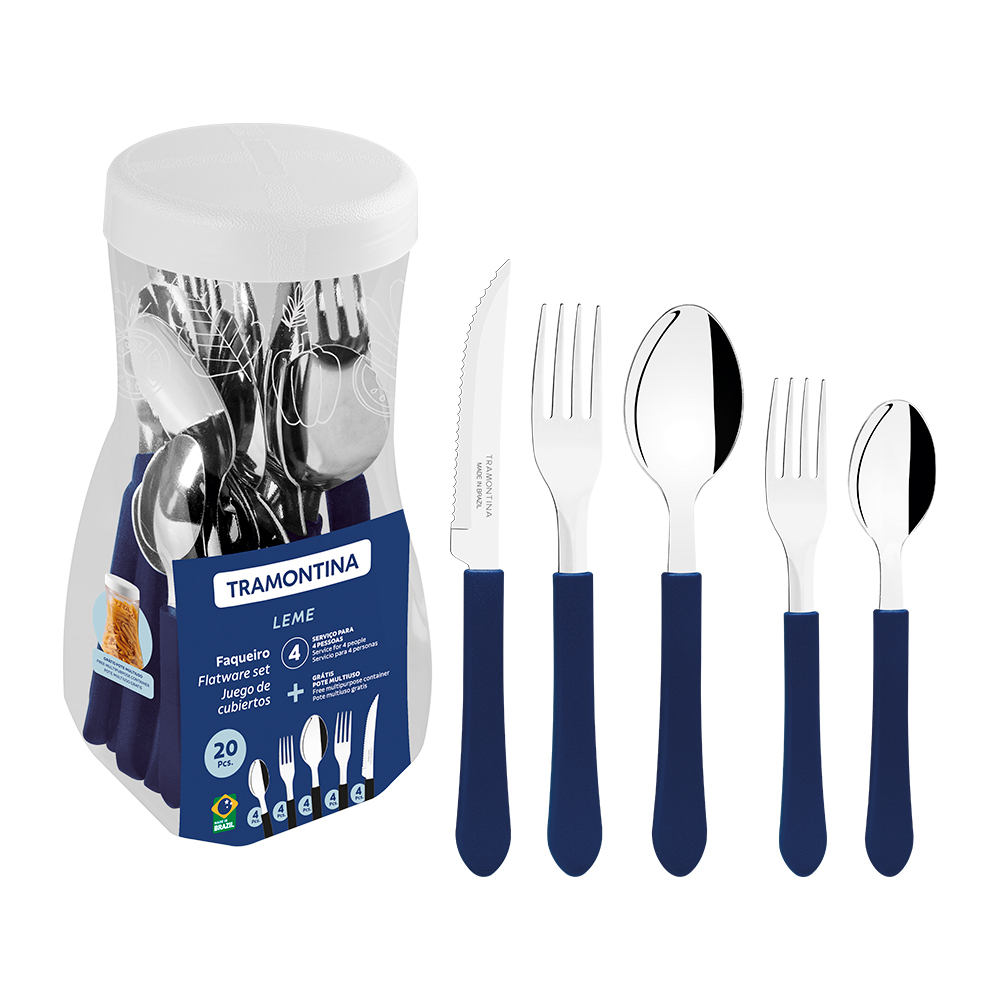 Faqueiro 20 Peças Tramontina Inox Leme
