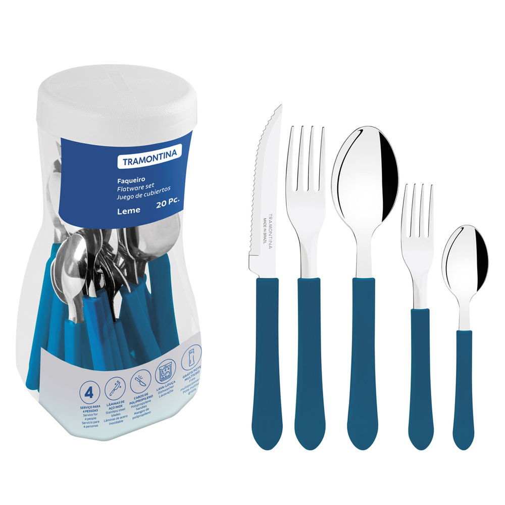 Faqueiro 20 Peças Tramontina Inox Leme