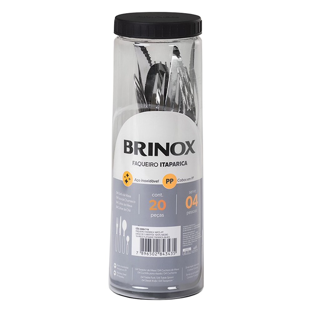 Faqueiro 20 Peças Brinox Aço Inox
