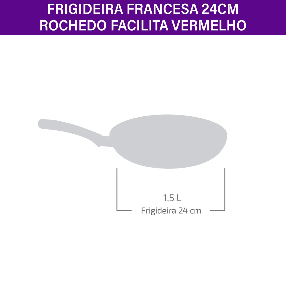 Frigideira Work Rochedo 1,5L Facilita Antiaderente