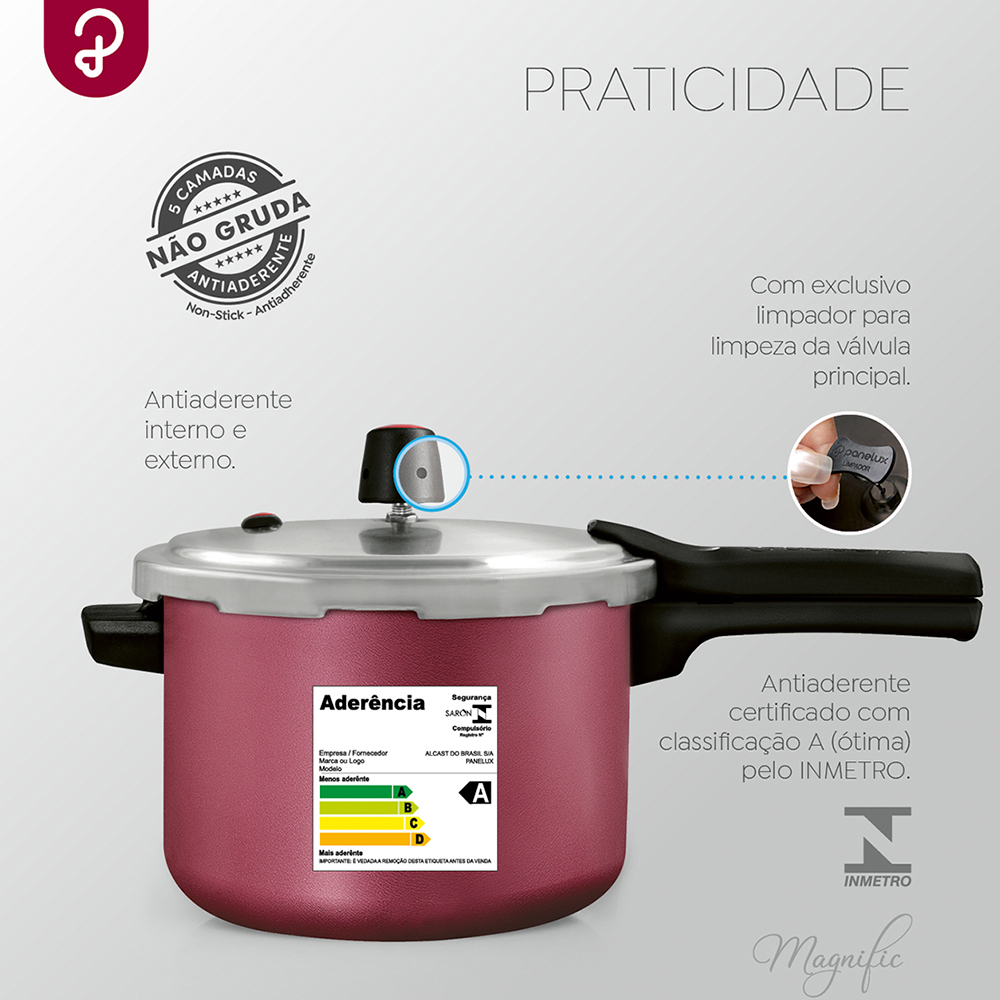 Panela de Pressão Panelux 4,5L Maganific