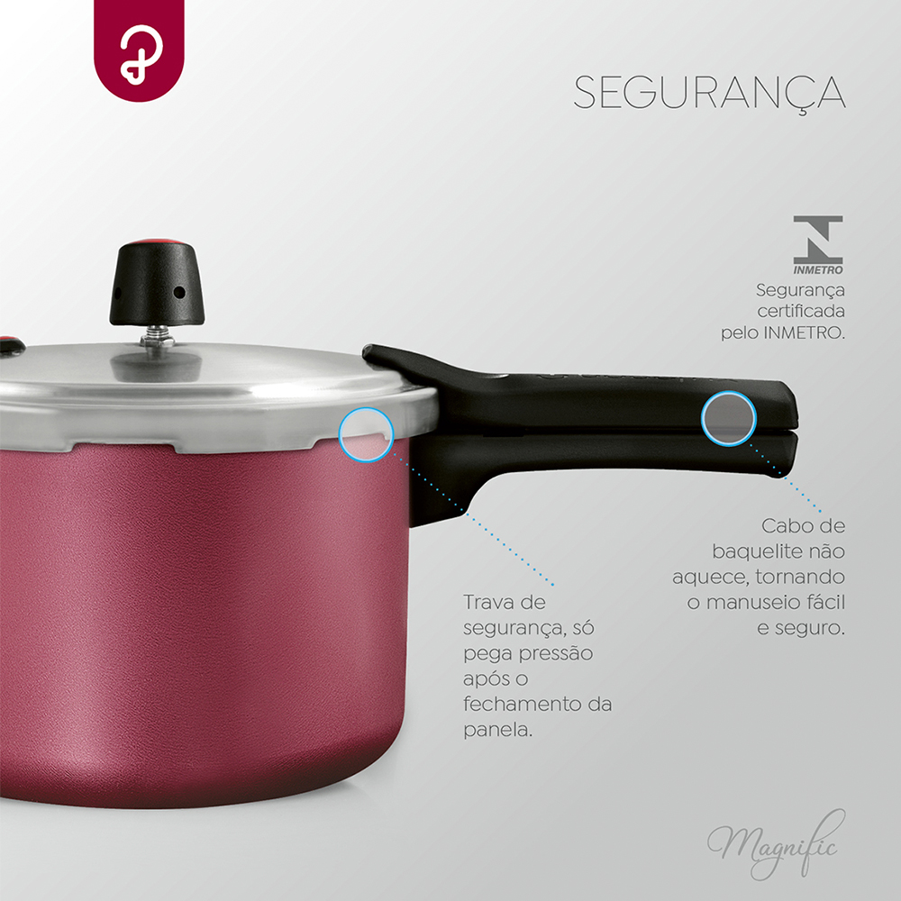 Panela de Pressão Panelux 4,5L Maganific