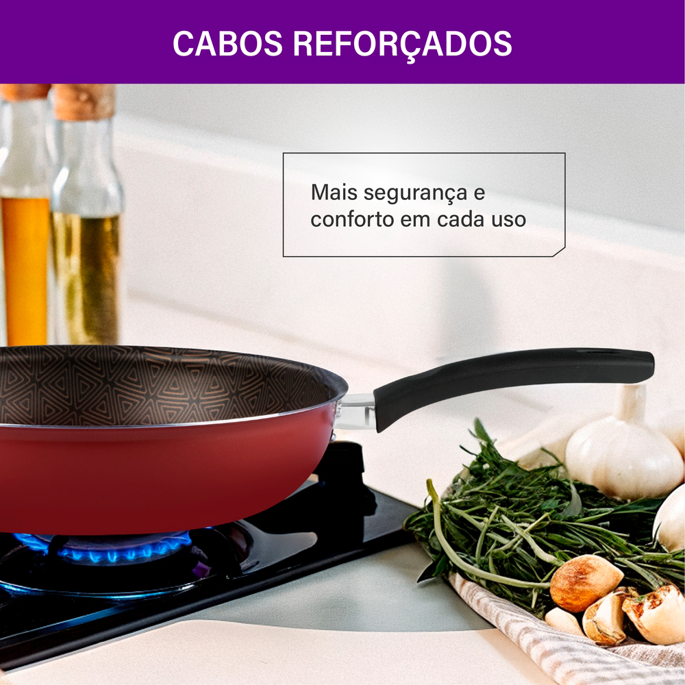Frigideira Wok Rochedo Facilita 2,7L Antiaderente