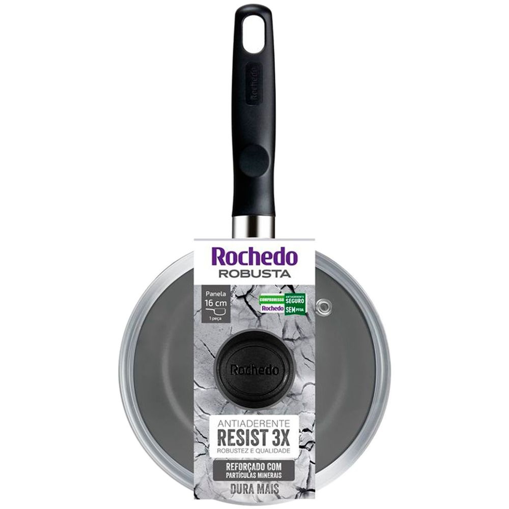 Panela Avulsa Rochedo Robusta 1,4L 16cm Antiaderente