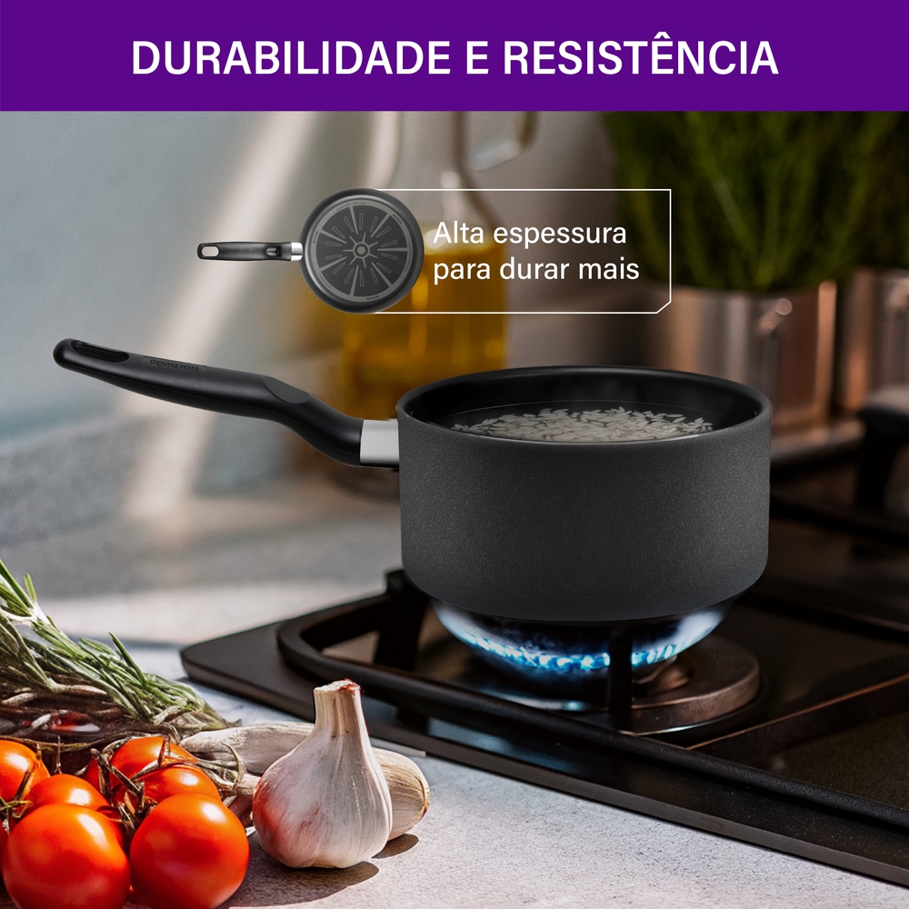 Panela Avulsa Rochedo Robusta 1,4L 16cm Antiaderente