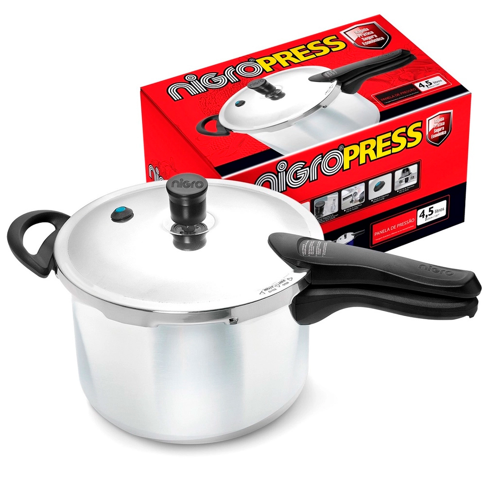 Panela de Pressão Nigro Alumínio 4,5L Press