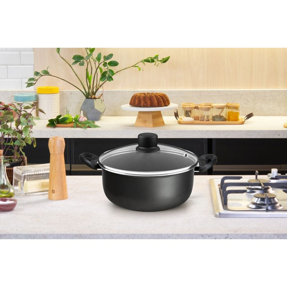 Caçarola Robusta Rochedo 4,6L 24cm Antiaderente