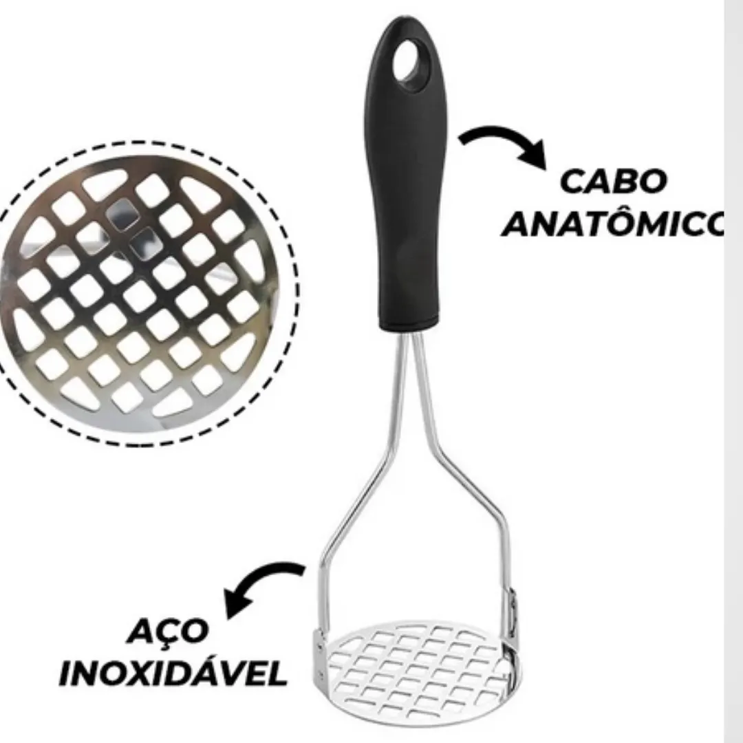 Jogo Com 16 Utensílios Inox Para