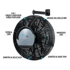 Ventilador Climatizador 70cm Umidificador Parede Goar 220 Nf