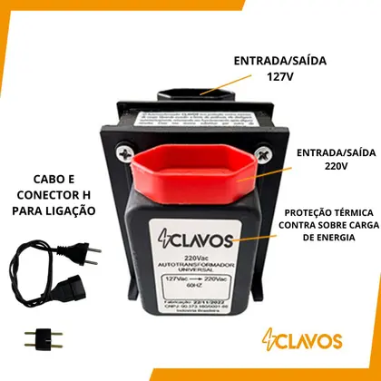 Trafo Transformador Tensão 1500va P/ P/ Clavos