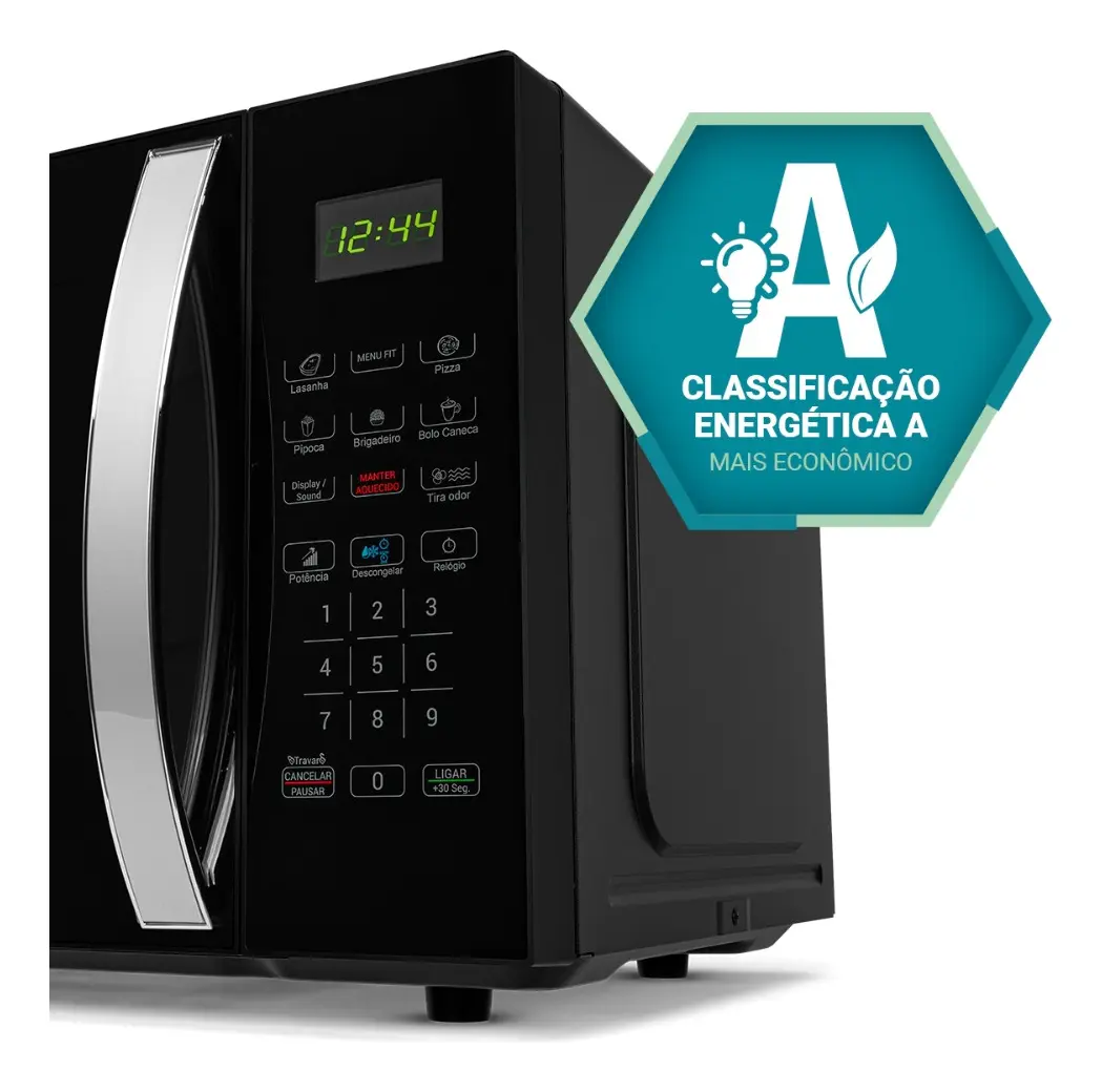 Micro-ondas Philco 28l Limpa Fácil 1100w Preto