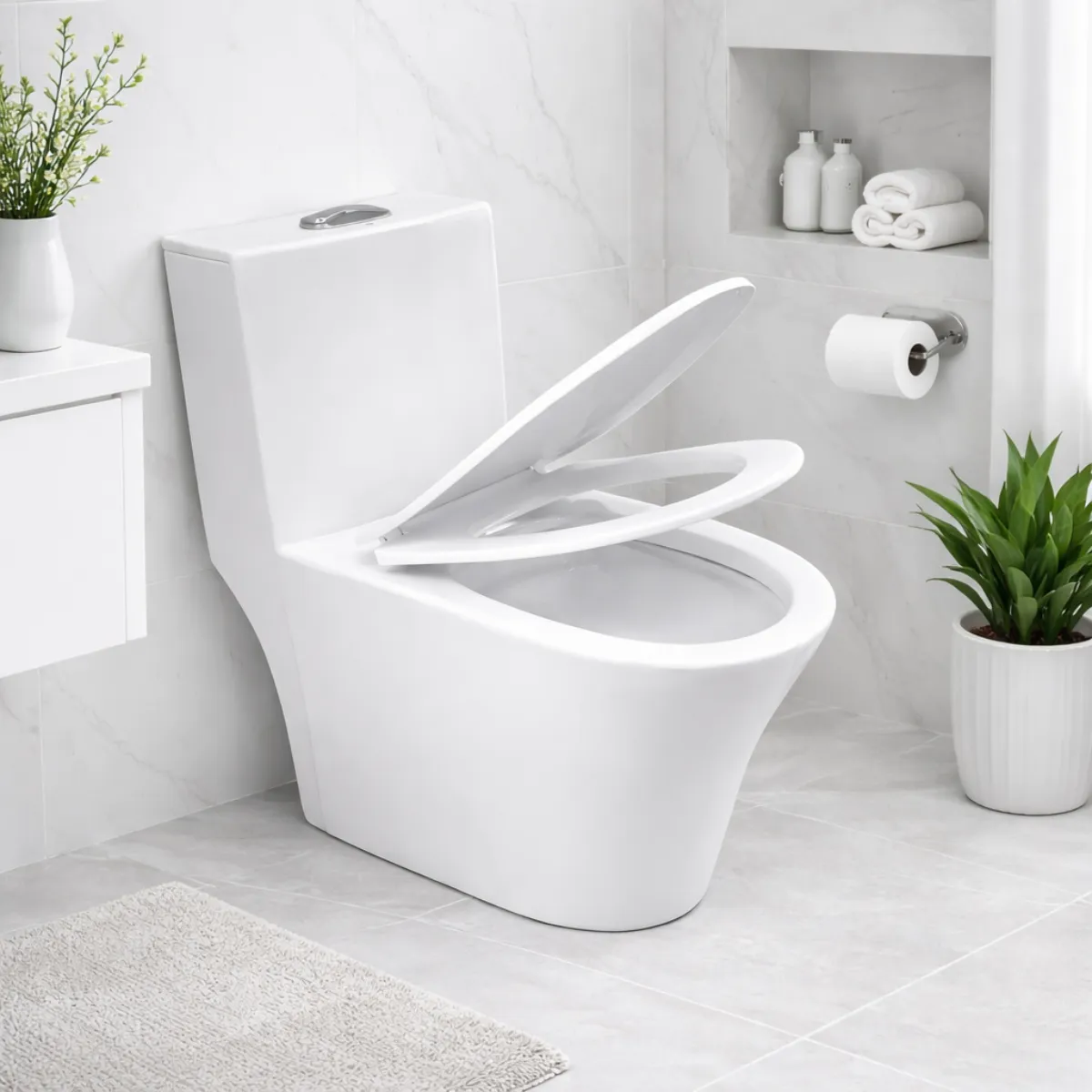 Vaso Sanitário Monobloco Caixa Acoplada Privada Paris Branco