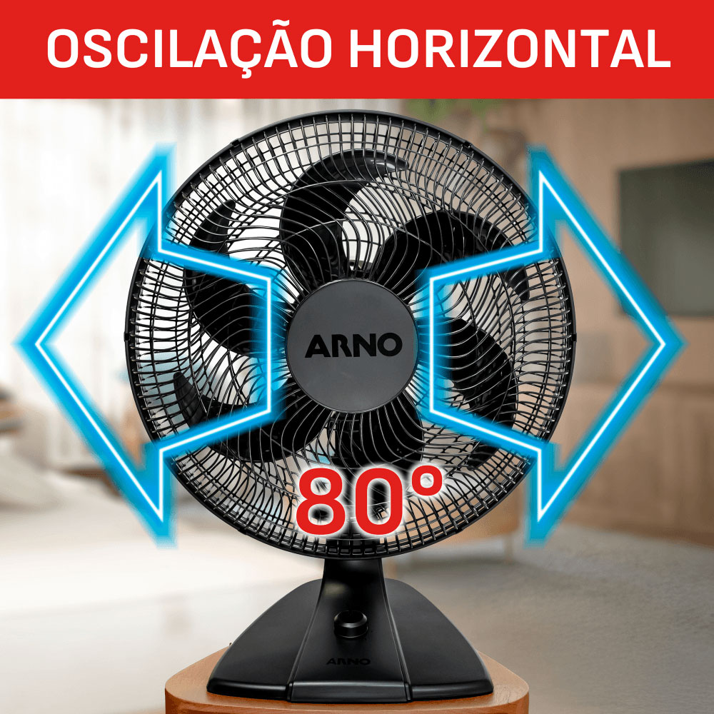 Ventilador de Mesa Arno Essential 40cm 140W VE2E